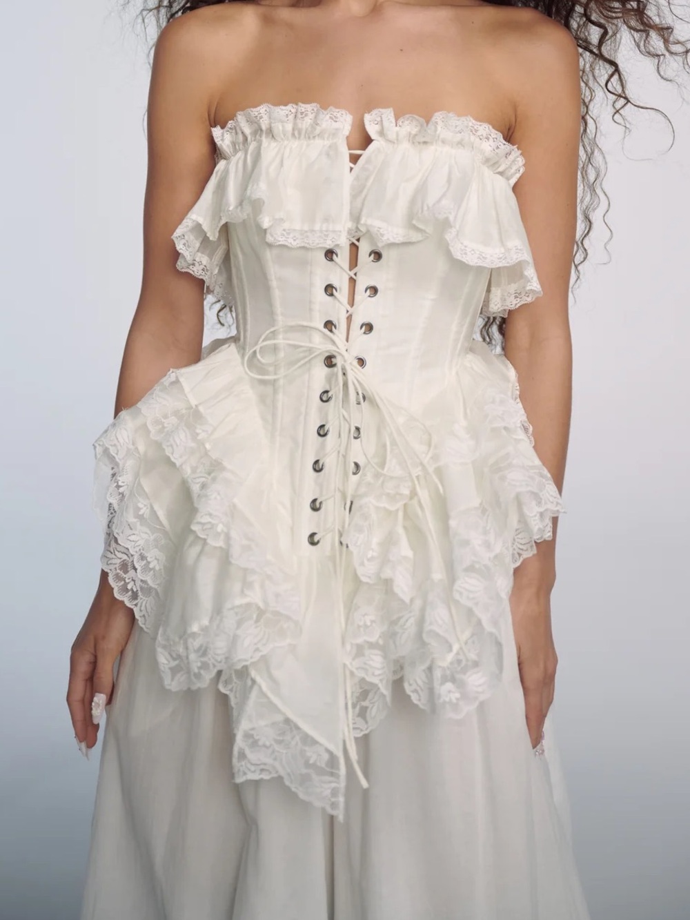 Selkie T he Ivory Ren Faerie Corset. Never Worn! Size XS
